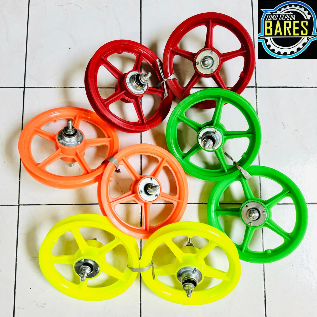 Roda Velg Sepeda BMX / Mini Anak 12 / Wheel Set Bintang / Racing