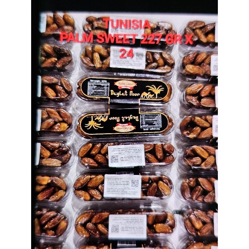 

kurma Tunisia kemasan 227 gr x 24 pac kemasan mika