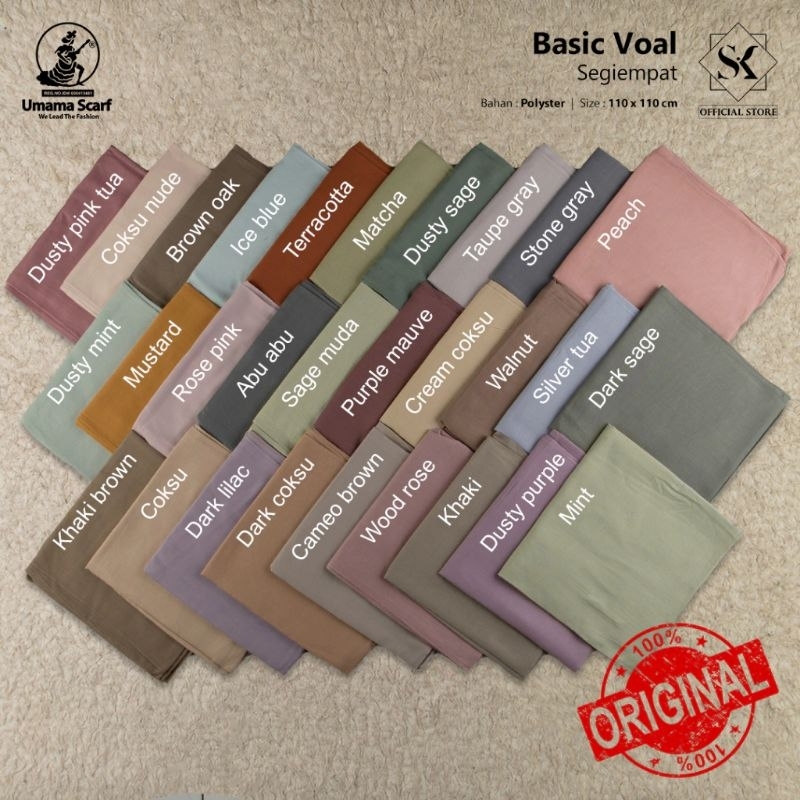 UMAMA SCARF MIRACLE PLAIN METAL LOGO JILBAB UMAMA POLOS