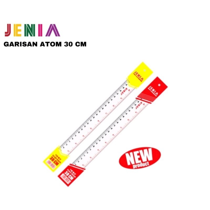 

Penggaris | Garisan Jenia Atom 30 cm