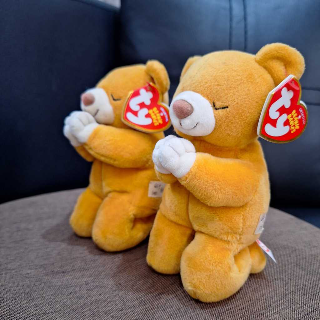 Boneka Sepasang Tedi Teddi Teddy Bear Berdoa Doa Kecil Original Lucu