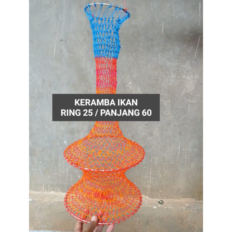 KERAMBA IKAN / Korang Tempat Ikan / Kepis Ring 25 Cm dan Panjang 60 Cm