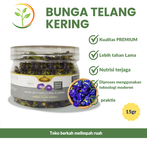 

Bunga Telang Kering Herbal 15gr
