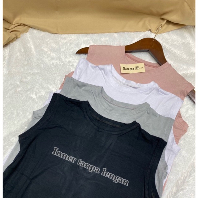 Inner Tanpa Lengan Rayon Premium/Manset Buntung Wanita/Manset Baju Tanpa Lengan/Manset