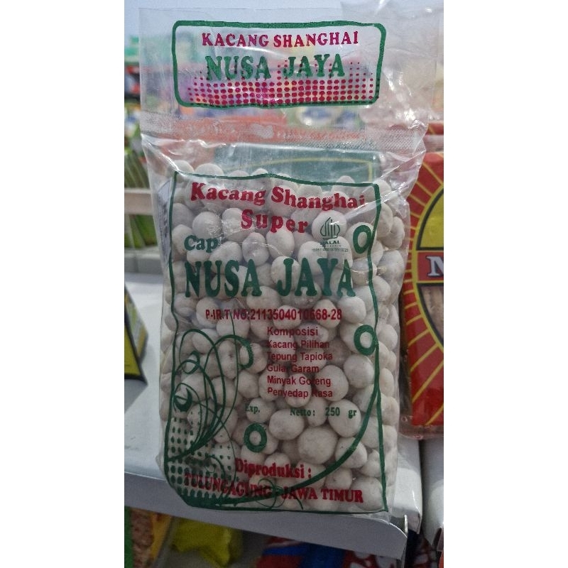 

KACANG SHANGHAI NUSA JAYA PRODUKSI TULUNGAGUNG 100 dan 200 gram