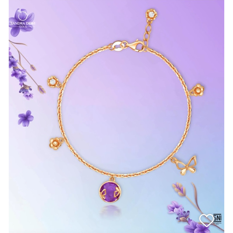 Sandra Dewi Gold Gelang Magic Garden