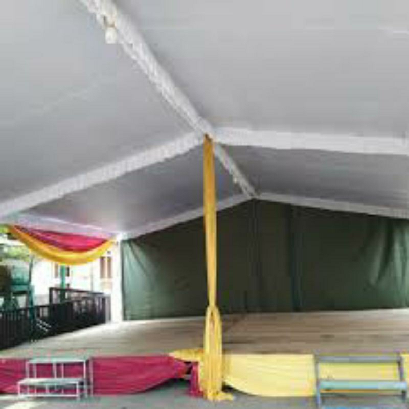 plafon tenda datar 4x6 putih