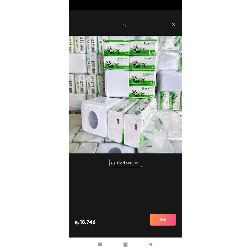 tisu pop up green soft