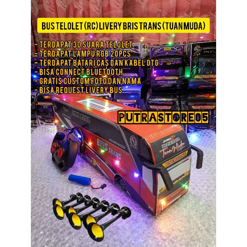 Bus Telolet Basuri Tuan Muda Variasi Lampu Panjang 45cm