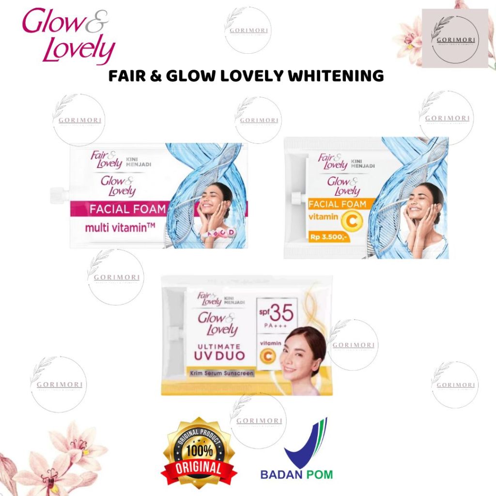GORIMORIFAIR & GLOW LOVELY FACIAL FOAM SACHET | KRIM PENCERAH FAIR N LOVELY | FACE WASH SACHET