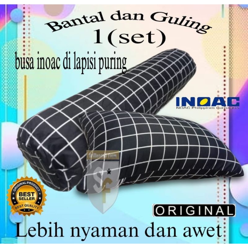 bantal set(guling+bantal).bantal inoac.guling Inoac.bantal busa.bantal kepala.guling panjang.bantal 