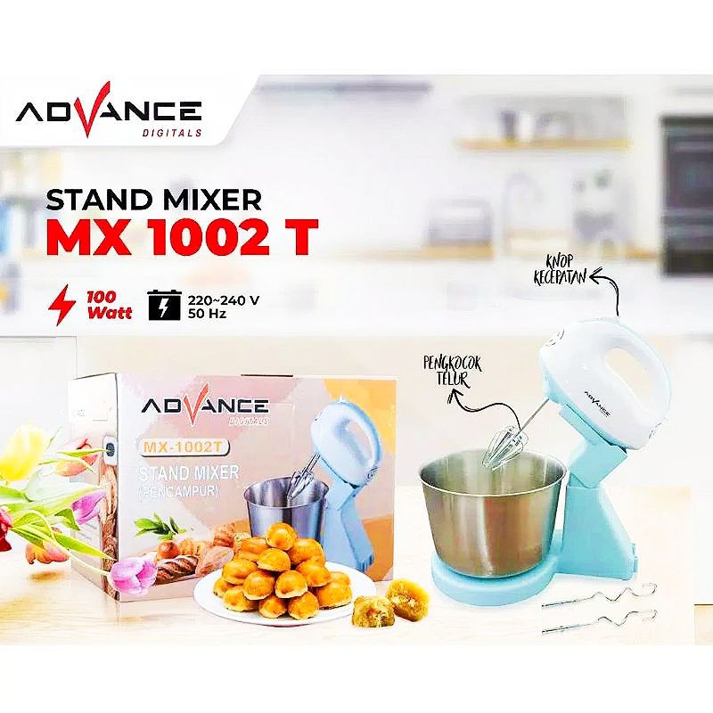 ADVANCE MX 1002 T Mixer Duduk Stand Mixer Bowl Stainless Mixer MX-1002T