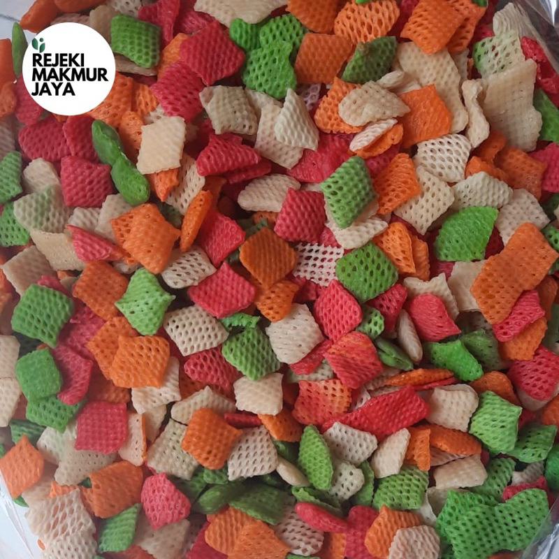 

(250 Gr) Krupuk Bentuk Ketupat mentah | siap goreng enak viral favorit