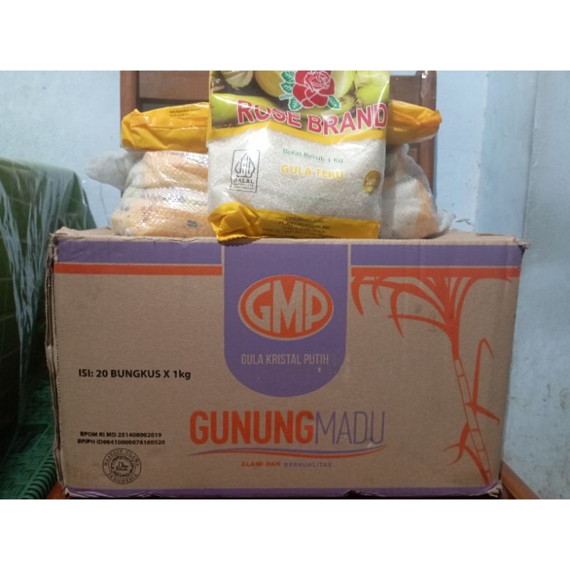 

GULA PASIR GMP & ROSE BRAND KUNING 1 KG