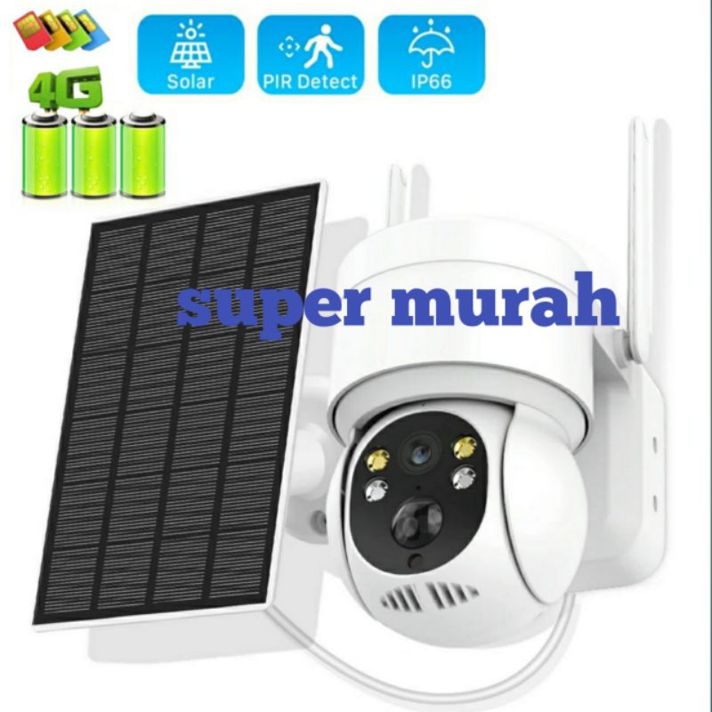 NEW CCTV IP CAM Kamera CCTV Solar Panel Mengunakan Kartu SIMcard 4G Telkomsel WATERPROOF KAMERA BATE