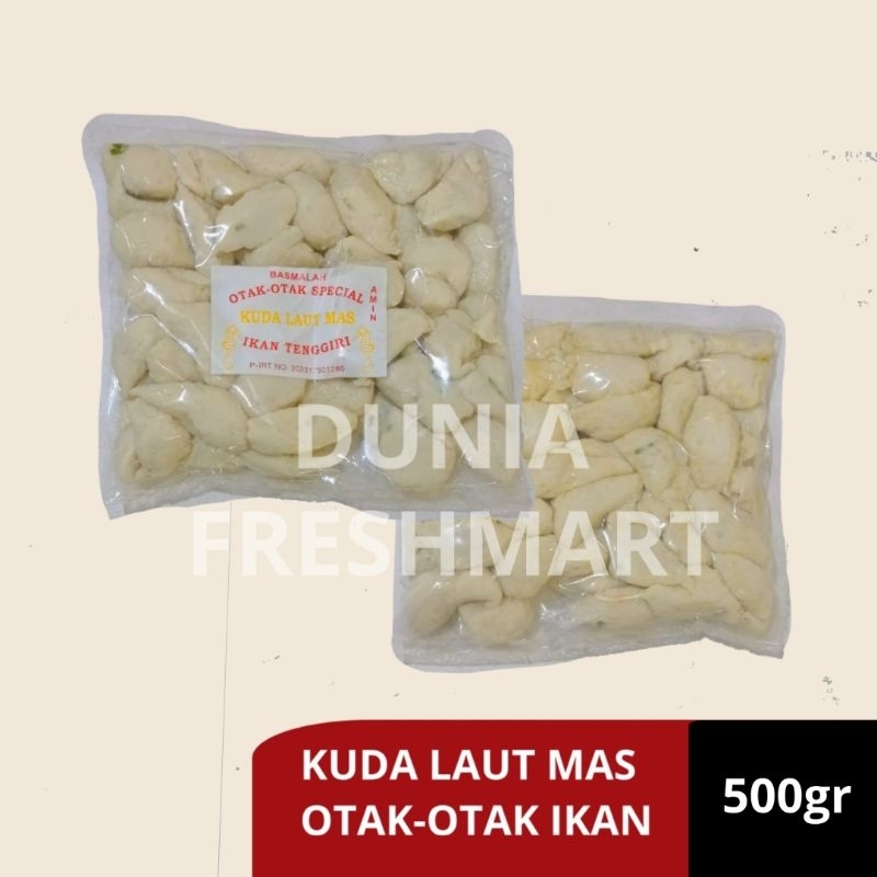 

KUDA LAUT MAS OTAK-OTAK IKAN TENGGIRI 500GR OTAK-OTAK SPESIAL HALAL ASLI IKAN