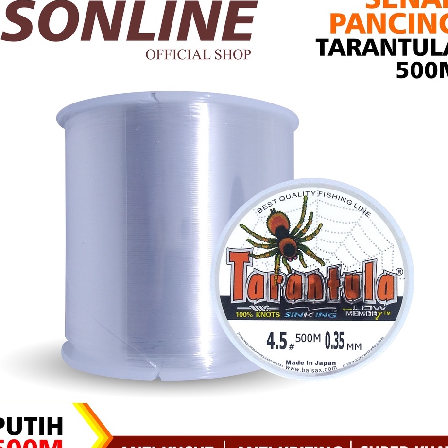 Terbaik SONLINE Tali Pancing 5m Senar Pancing Tarantula Fishing Line Senar Kuat  Tahan Bahan Nilon I