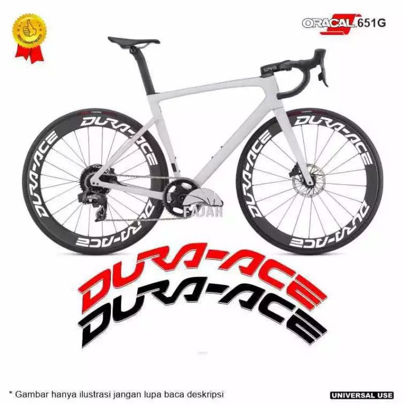 DURA ACE CUTTING STIKER VELG/RIM 700/RB/FIXIE