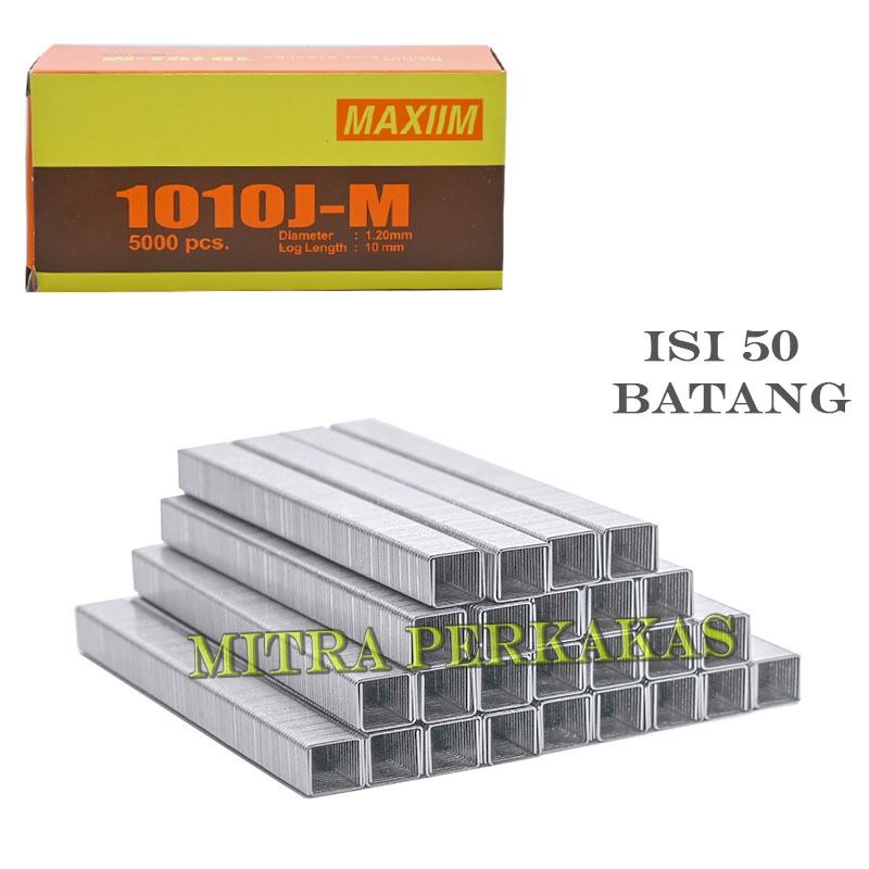 

TERMURAH Isi staples tembak MAXIIM 1010J-M isi gun tacker 10mm