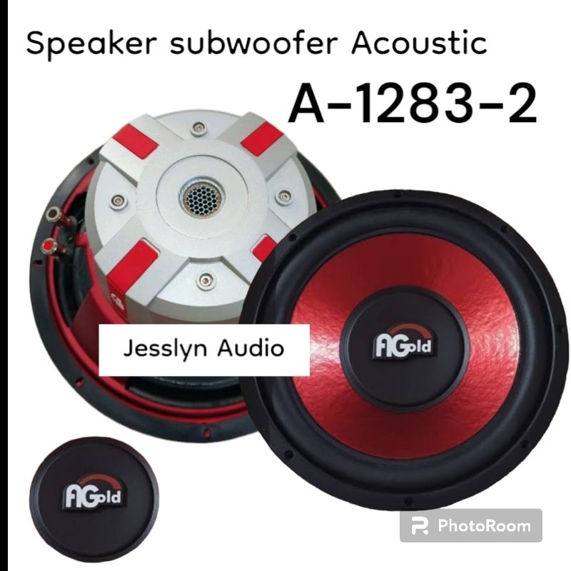 Speaker Acoustic 12" Gold 1283 Red / speaker 12 inch subwoofer Acoustic original