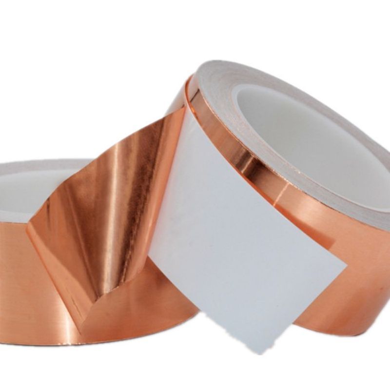 1Roll Conductive Copper Tape 5Cmx10M Tembaga Foil Tape Isolasi Copper Foil Tape Tape Tembaga Pcb Emi