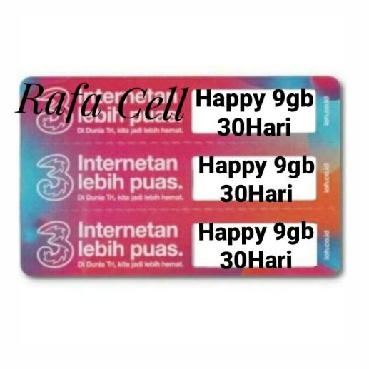 TRI DATA HAPPY 9(10GB) 28HARI