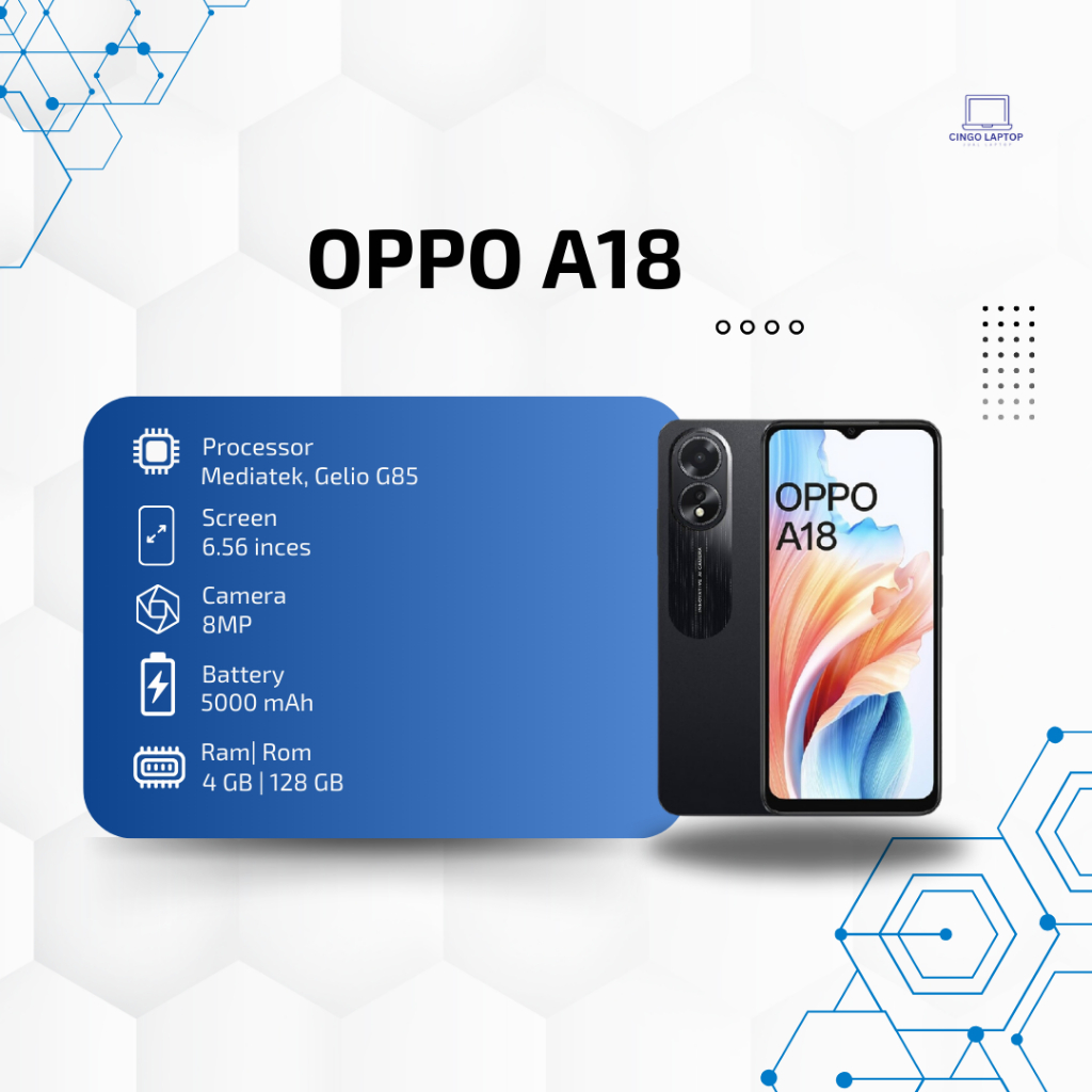 Oppo A18 Ram 4GB Rom 128GB