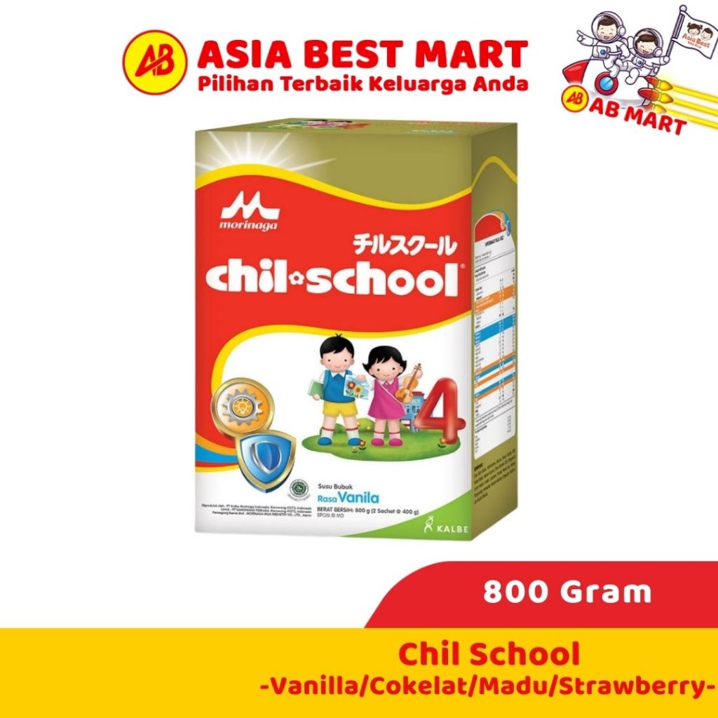 Chil School Strawberry Cokelat Vanilla Madu 800 Gram Susu Formula Bubuk Pertumbuhan Anak