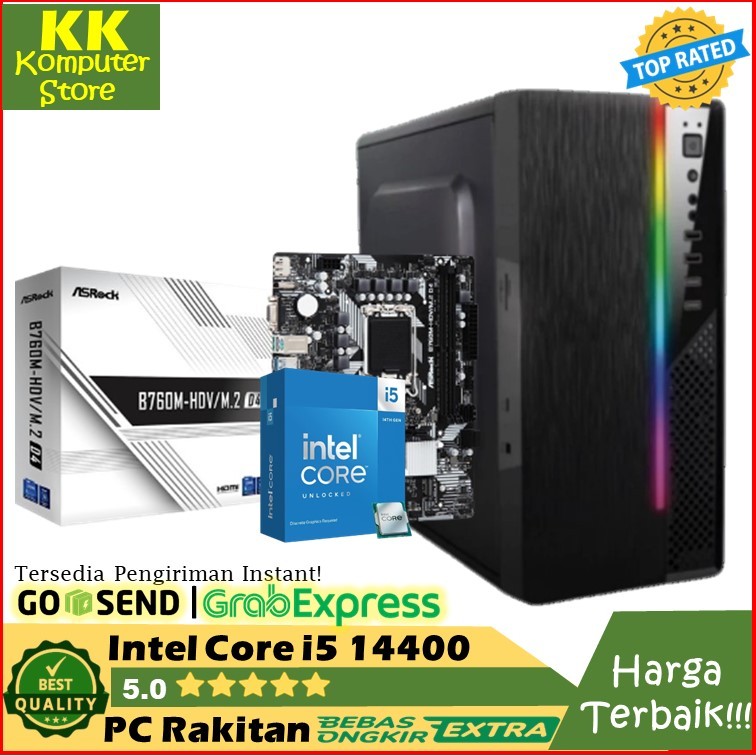 Pc Rakitan Intel Core i5 14400 Ram 16Gb Pc Kantor Office Intel Core i5