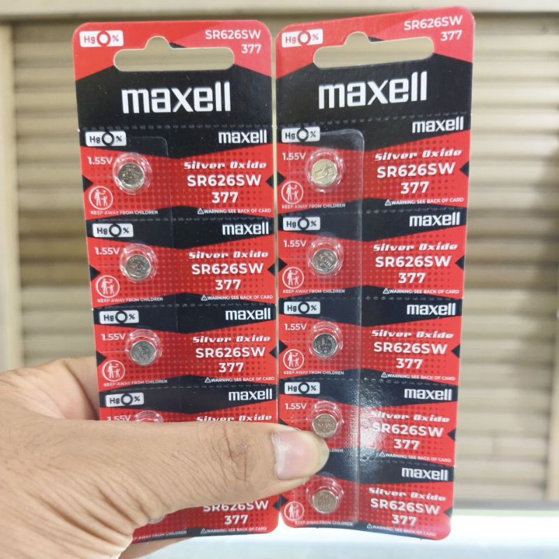 Baterai Jam Tangan Maxell SR626SW 626 377 original
