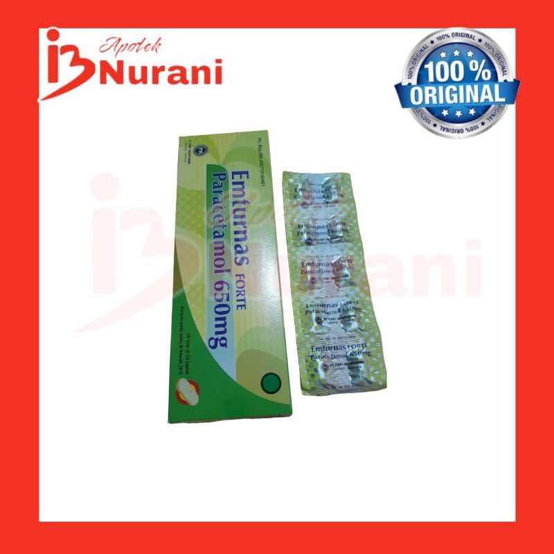 EMTURNAS FORTE TABLET 1STRIP obat untuk demam dan nyeri