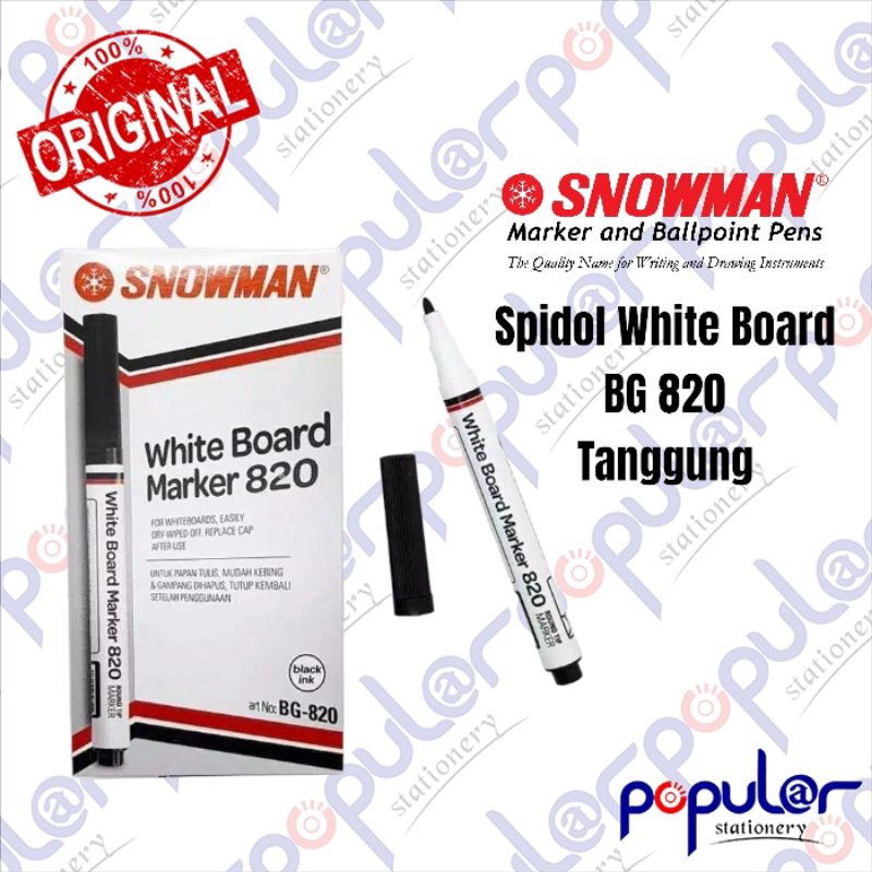 

Spidol Snowman White Board BG 820 Tanggung