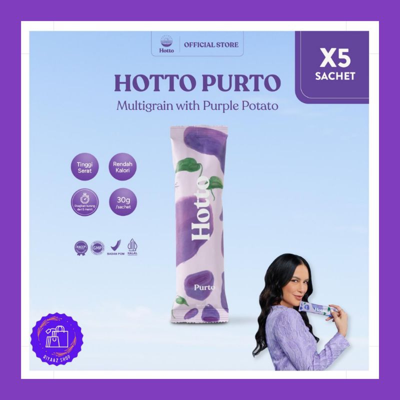 

HOTTO PURTO (5 sachet) Minuman Kesehatan sarapan sehat rendah kalori tinggi serat