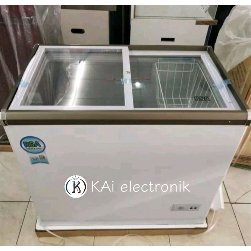 chest freezer sliding glass RSA 200Liter XS200