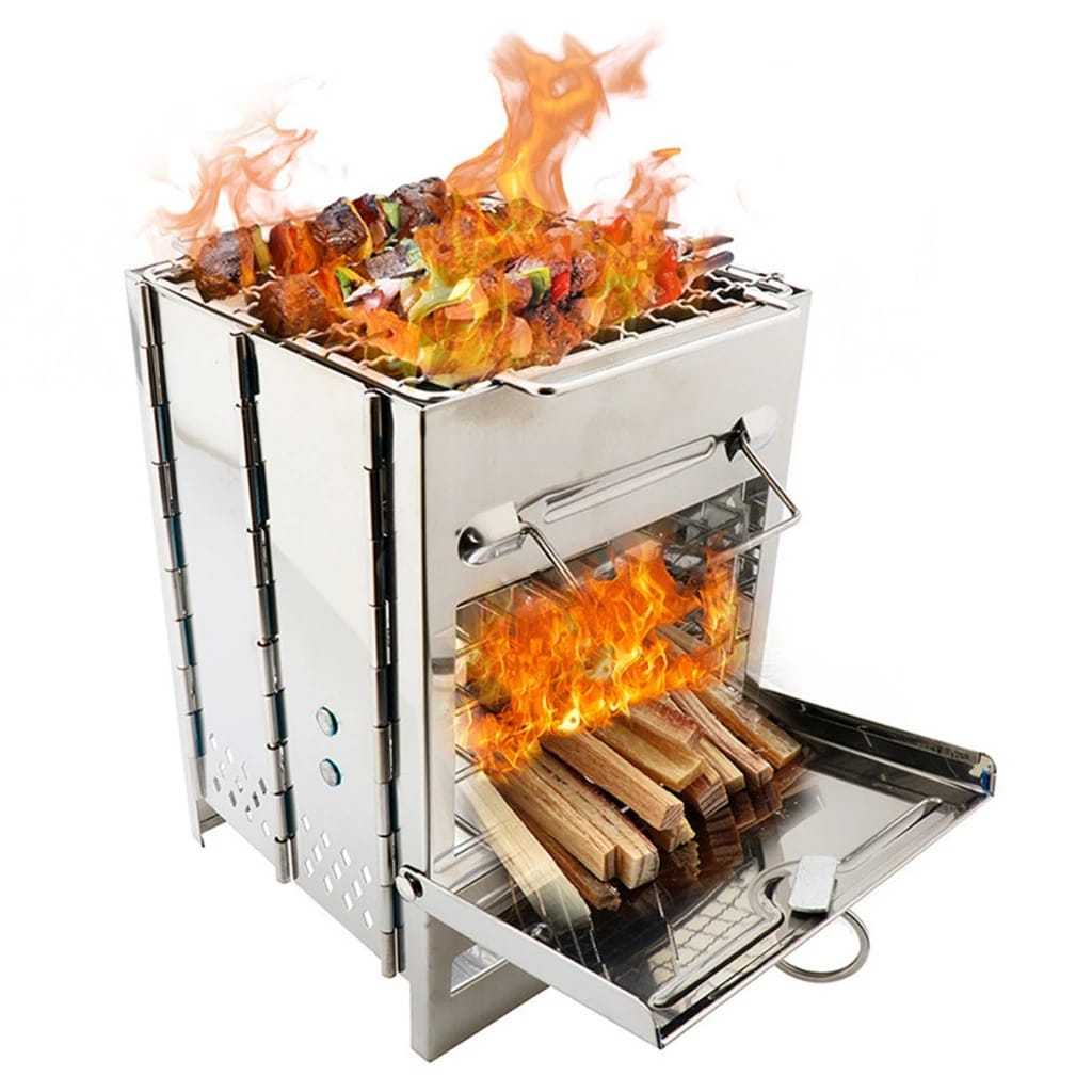 Kompor kayu bakar firewood stove multifungsi BBQ grill api unggun