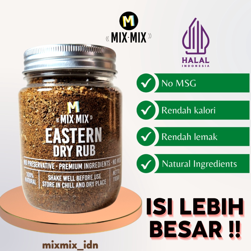 

Ready Mixmix Bumbu Marinasi Serba Guna Eastern Dry Rub Bumbu Marinasi Serba Guna 11 GRAM B69