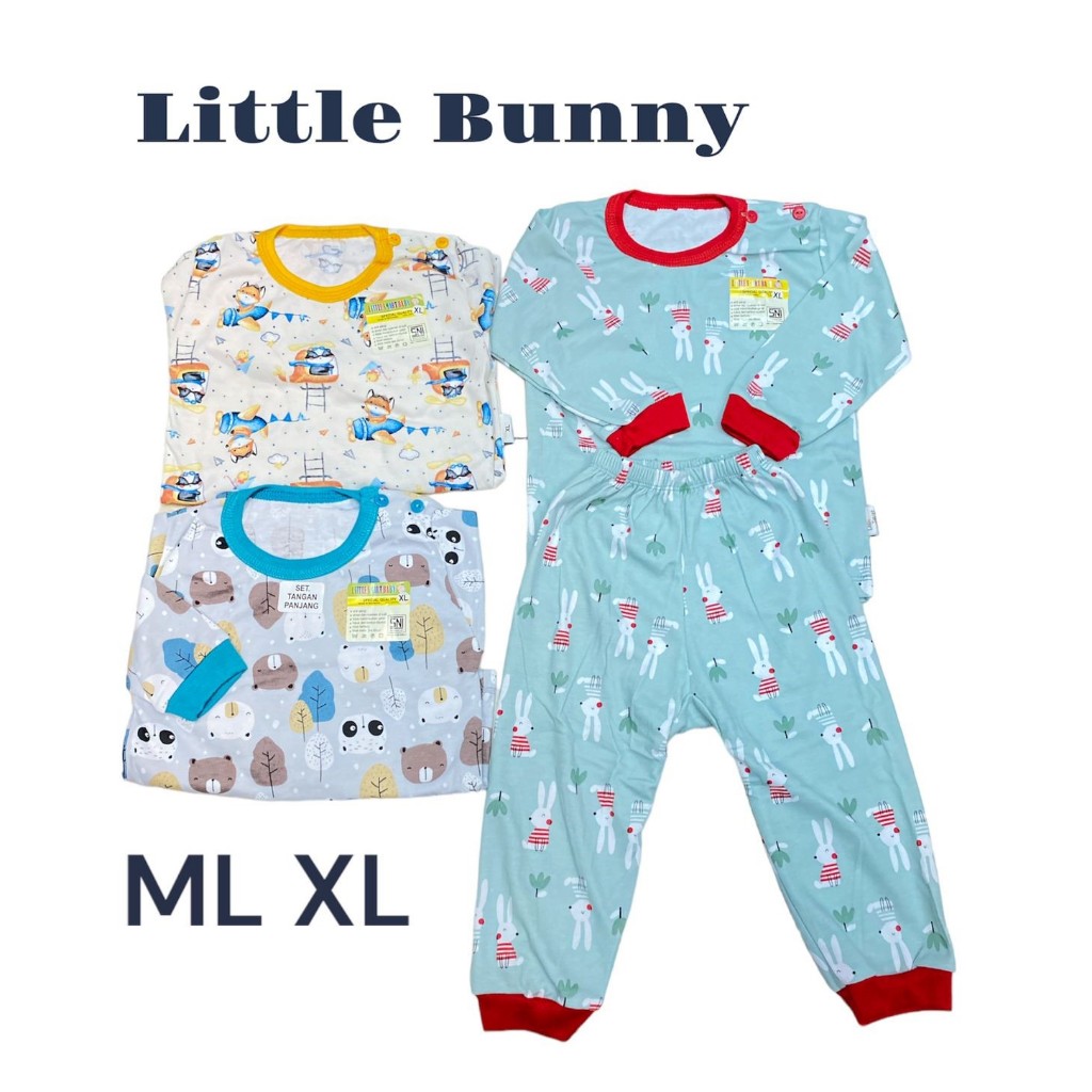 AIRIN BABY/3pcs SETELAN PANJANG AIRIN BABY MOTIF M L XL