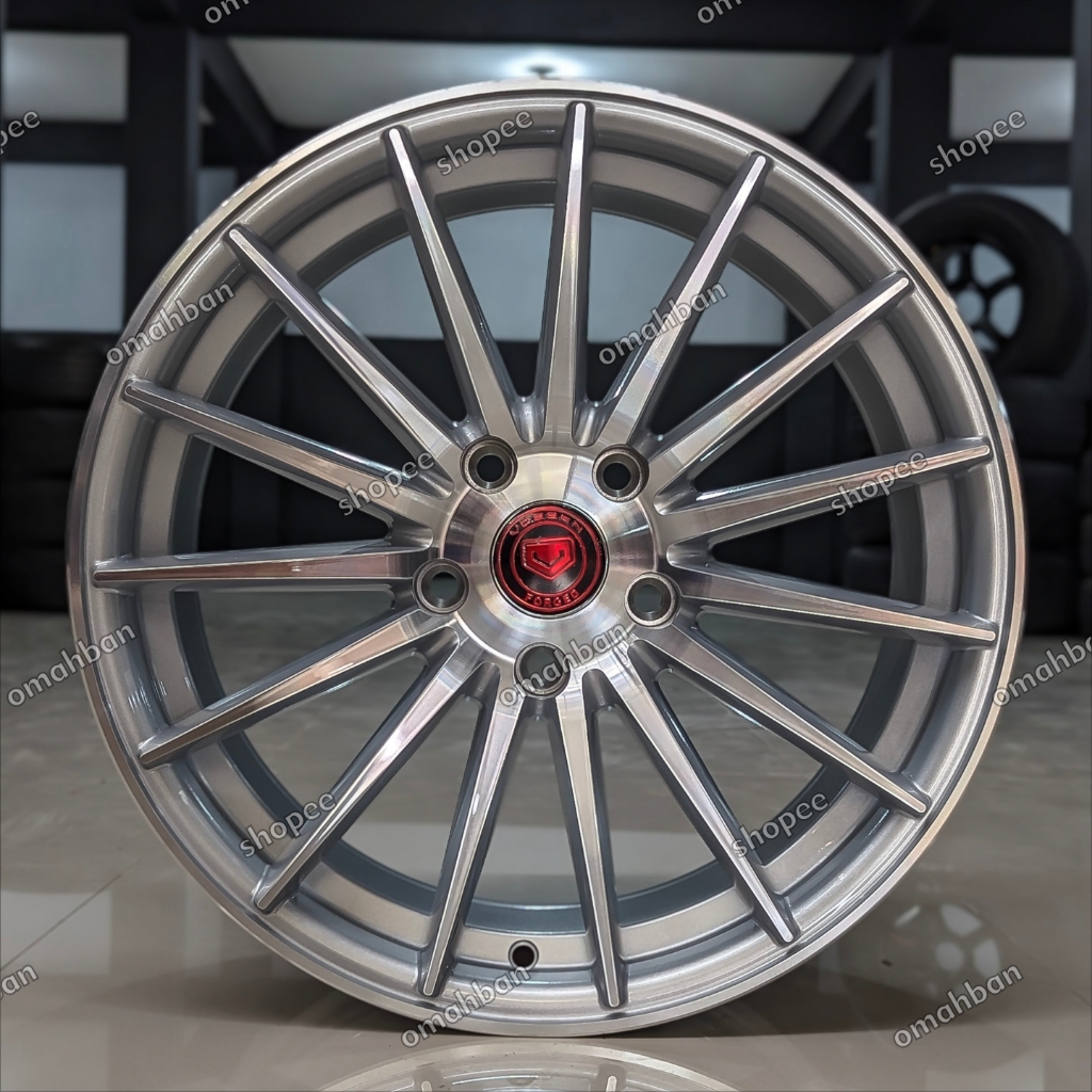 Velg Mobil Vossen VFS2 R17 PCD 5x114. Silver Full Polish