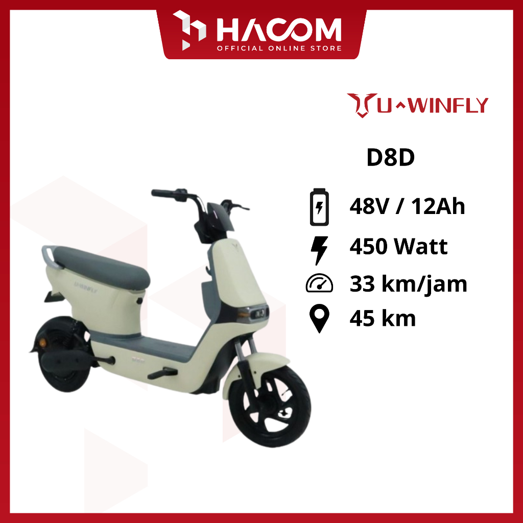 Sepeda Listrik UWINFLY D8D 450watt NEW