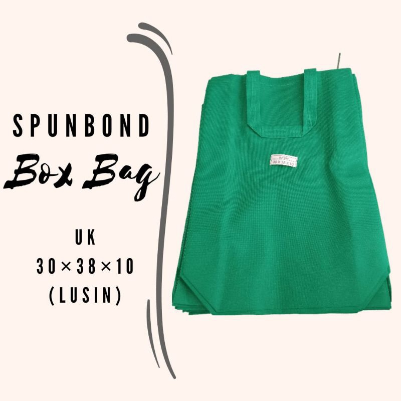 

Tas Spunbond BOX BAG (LUSIN)
