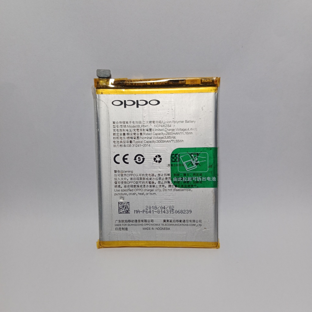 BATERAI OPPO A71 BLP641 BATRE OPPO A71 ORI COPOTAN