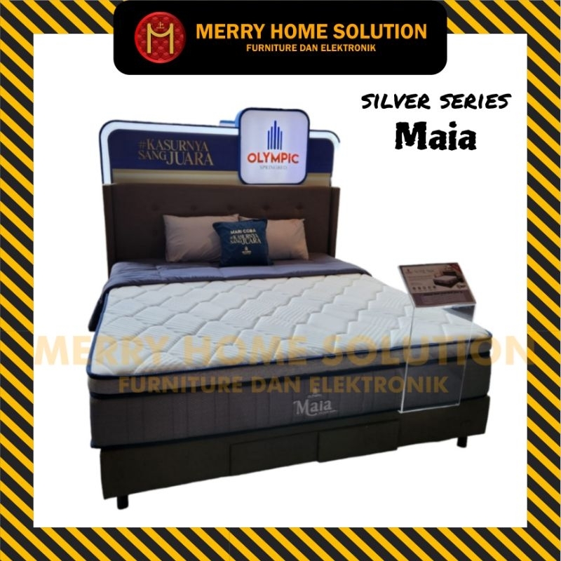 Springbed Olympic silver MAIA matras kasur spribg bed plush top springbed furniture palembang