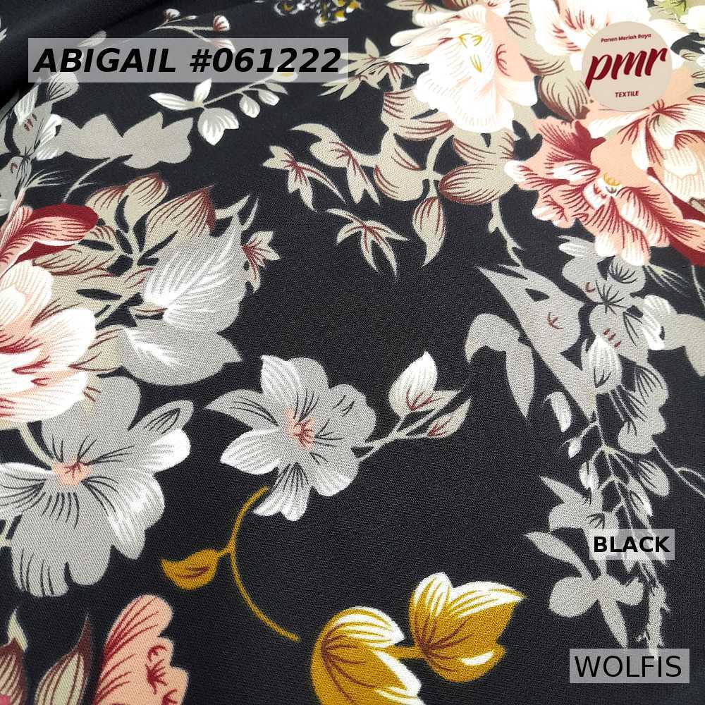 Kain ABIGAIL-CERUTY Kain 100% POLYESTER untuk Dress dan Kain Blouse Kain Premium [ HARGA TERTERA 1/2