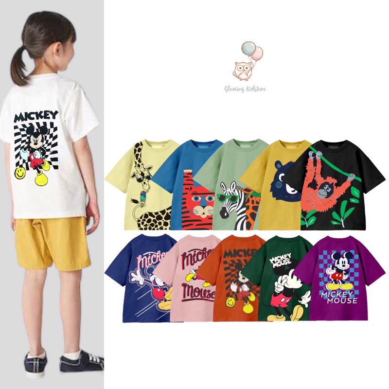 Kaos Anak Oversize Mickey Anak Laki Laki Perempuan 2-16 Tahun