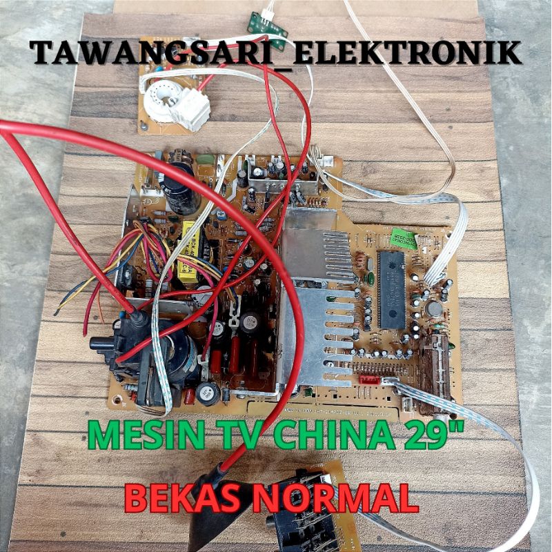 mesin tv china 29" normal mesin china 29 inci bekas normal mesin 29 inch cina