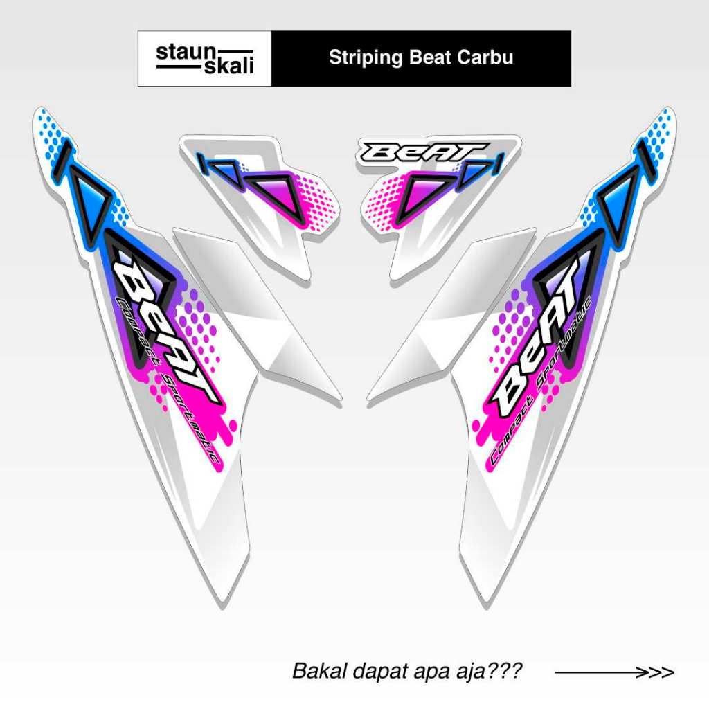 Striping Beat Karbu 110 Variasi (14) 2008 2009 2010 2011 2012 Vietnam Carbu Style Icon Thailand Api 