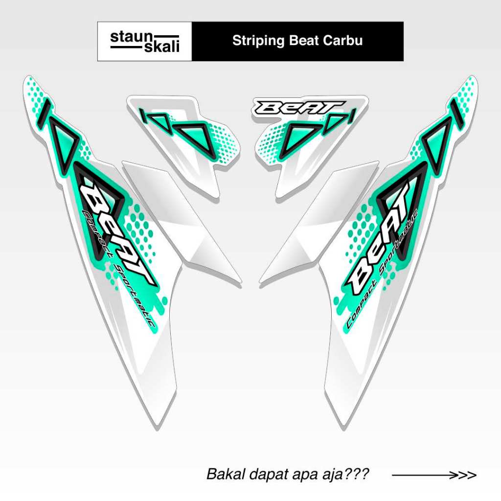 Striping Beat Karbu 110 Variasi (15) 2008 2009 2010 2011 2012 Vietnam Carbu Style Icon Thailand Api 