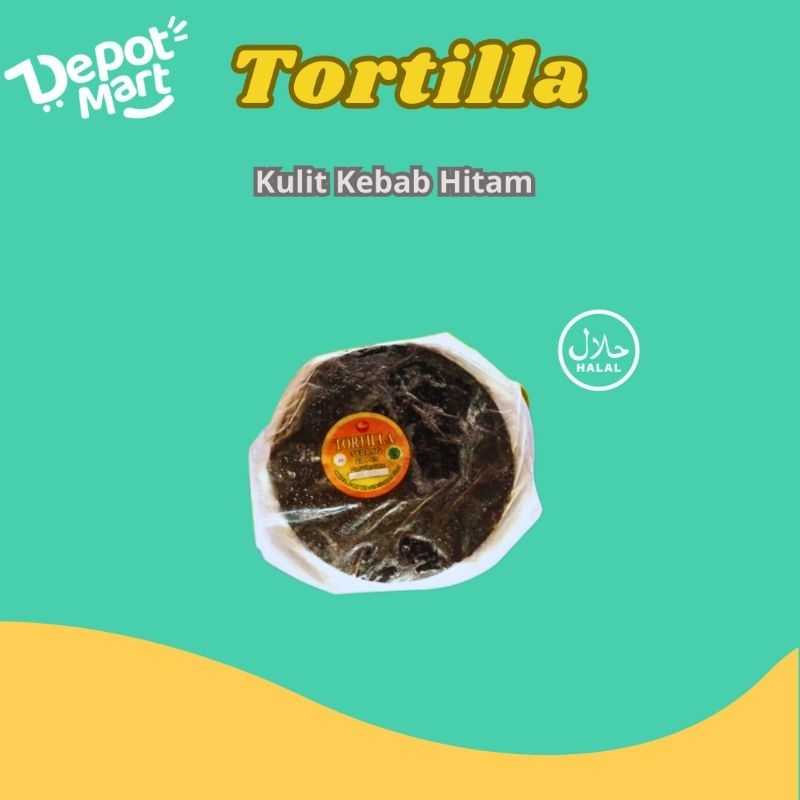 

Kulit Kebab Tortiila Hitam Black Hitam 23 CM