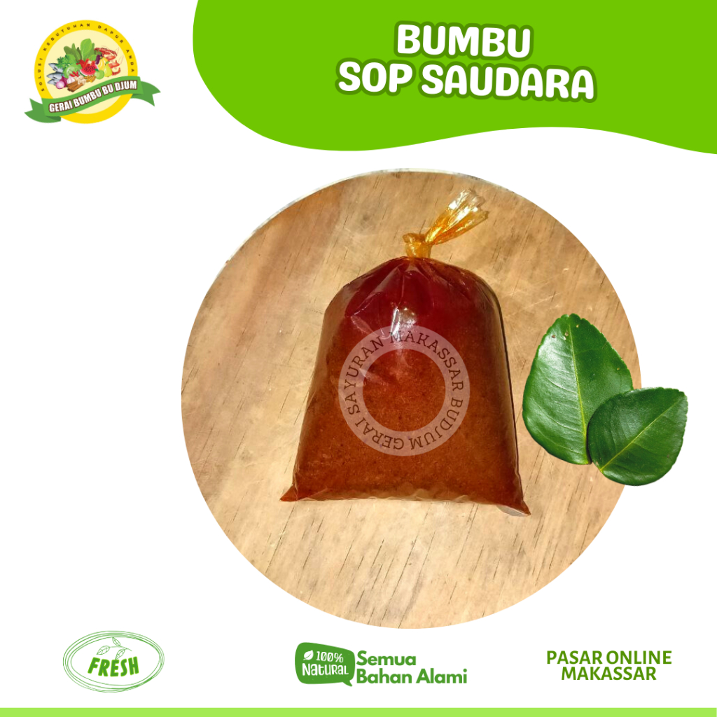 

BUMBU SOP SAUDARA SIAP PAKAI INSTAN BUMBU ONLINE MAKASSAR