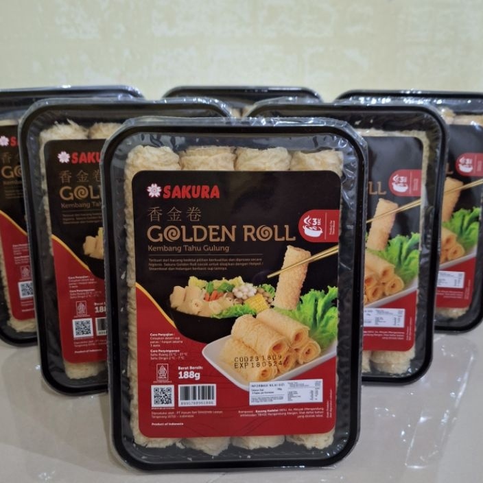 

READY STOK SAKURA ROLL 188g KULIT KEMBANG TAHU GULUNG GOLDEN ROLL KULIT TAHU GORENG